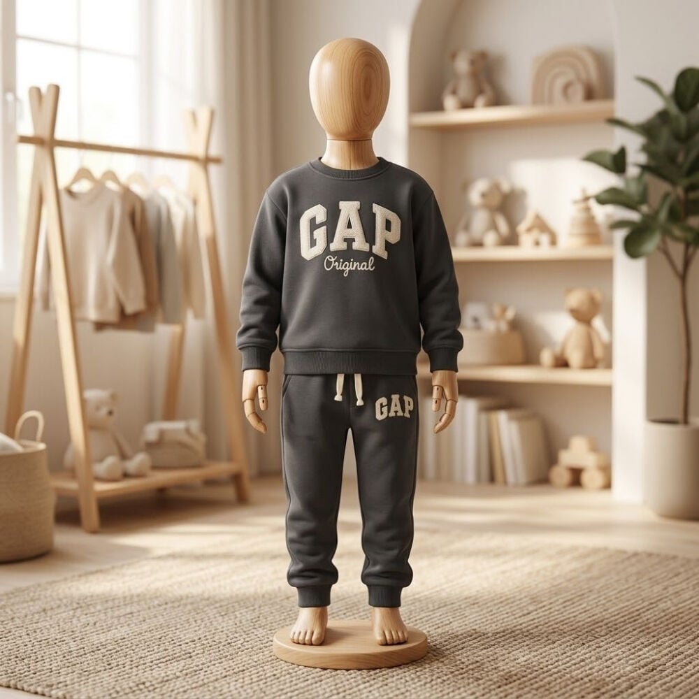 Gap Nakışlı Eşofman Takımı (Antrasit)