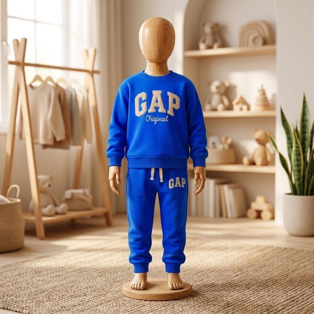 Gap Nakışlı Eşofman Takımı (Mavi)