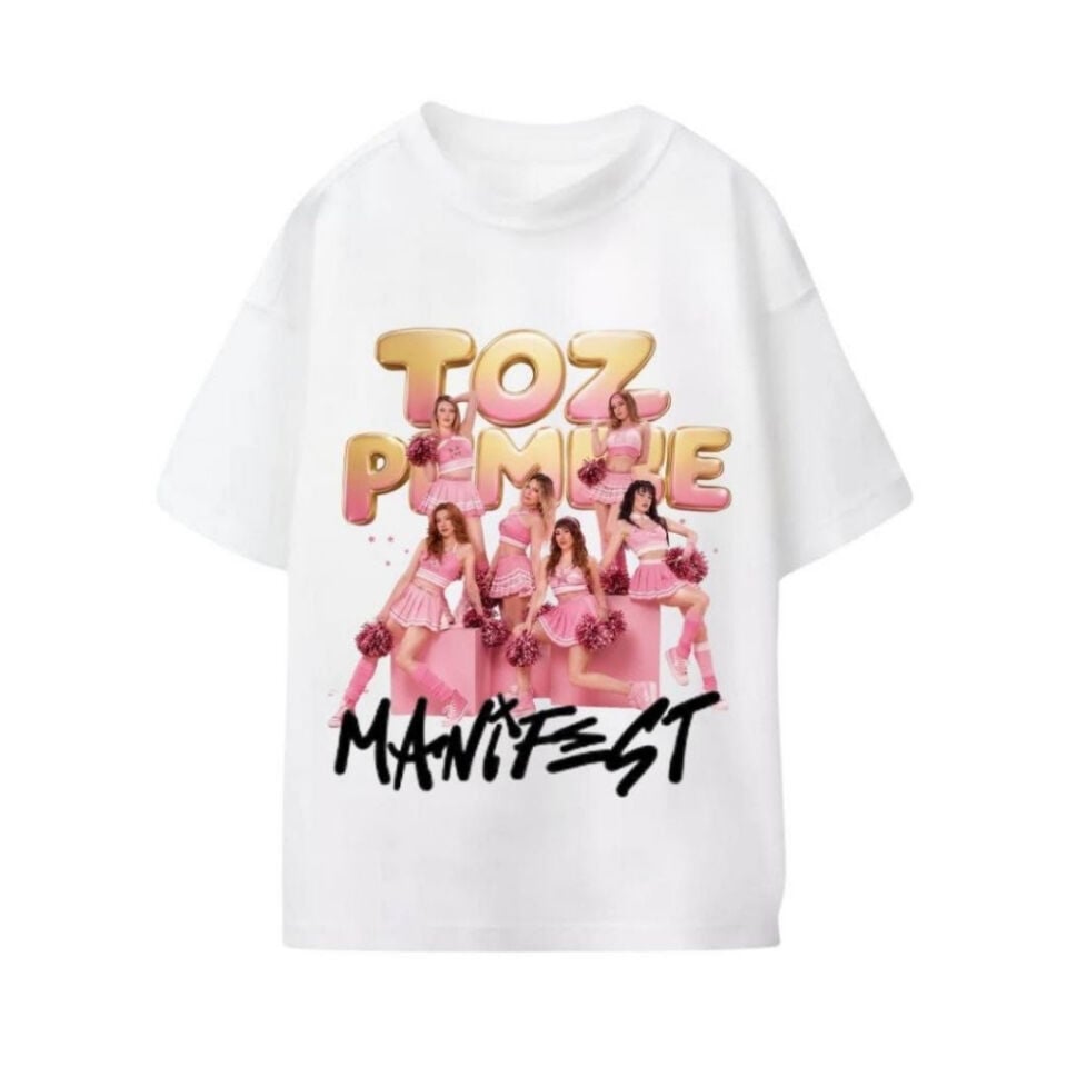 Manifest T-Shirt (Toz Pembe)