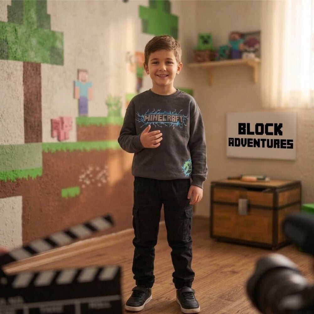 Minecraft Sweatshirt (Antrasit)