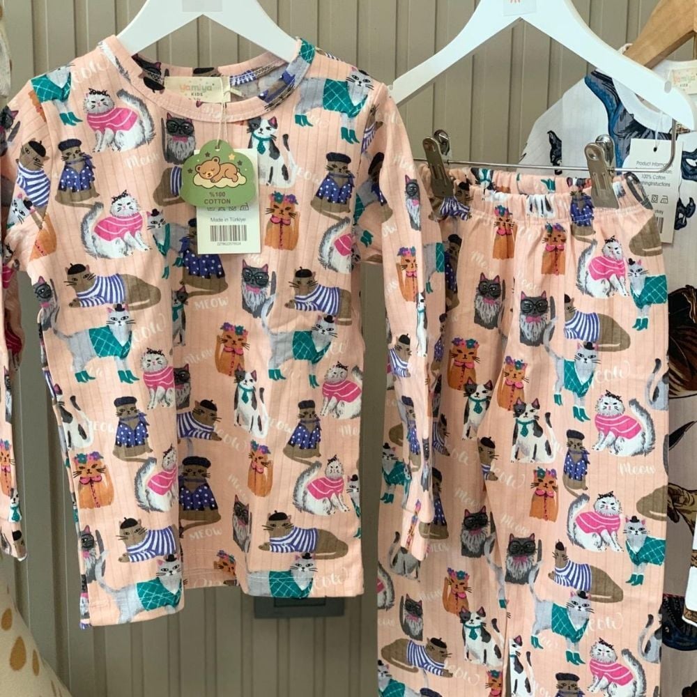Meow Desen Pijama Takımı