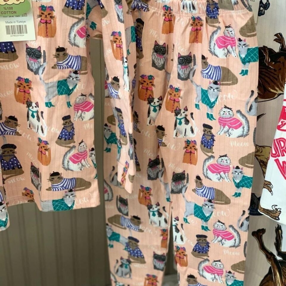 Meow Desen Pijama Takımı