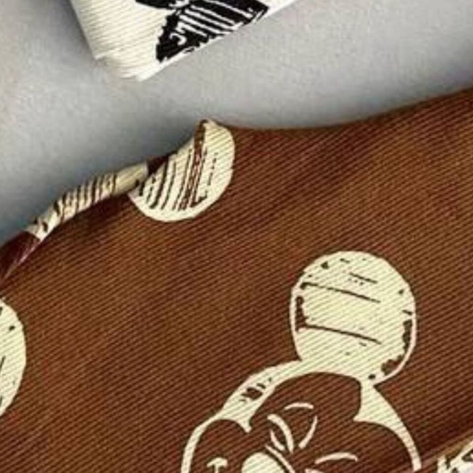 Fitilli Mickey Takım (Kahverengi)