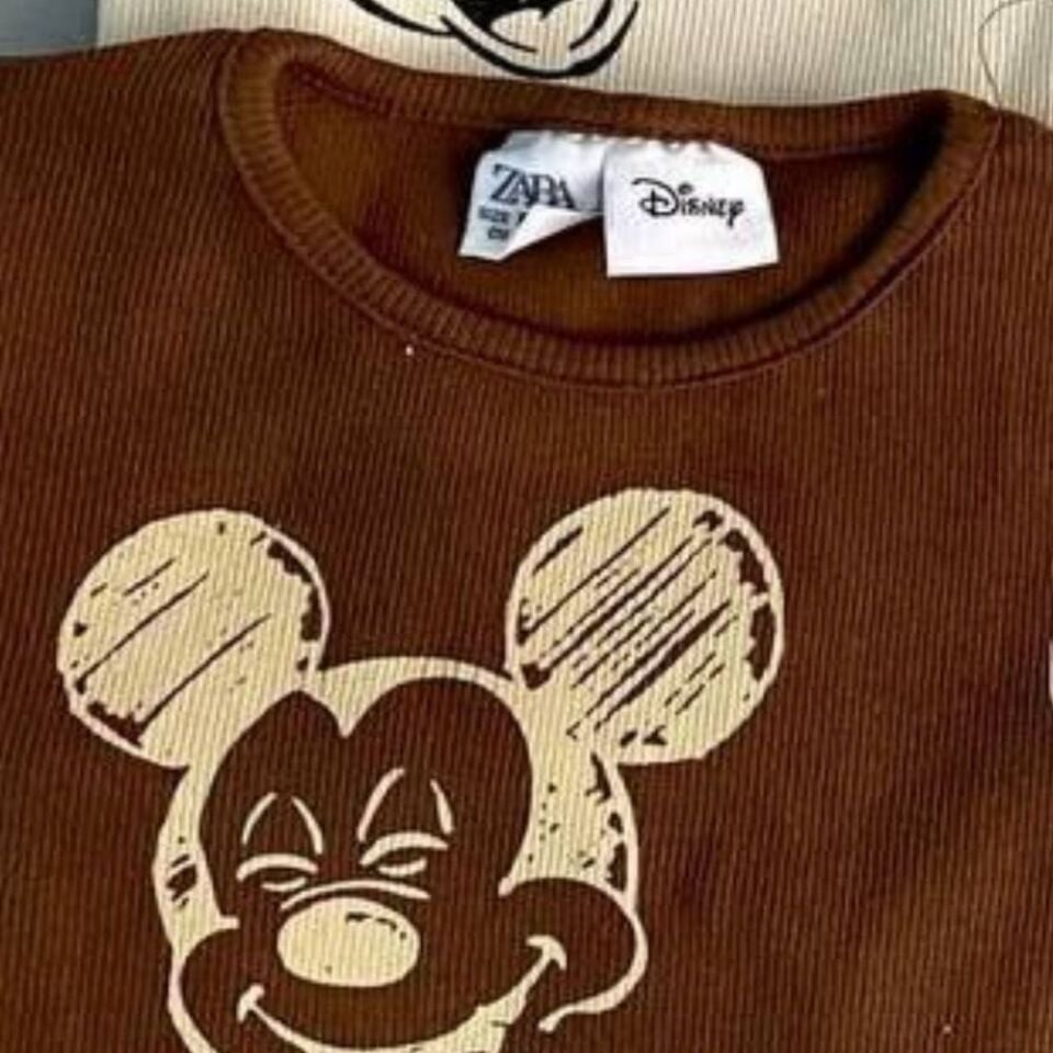 Fitilli Mickey Takım (Kahverengi)