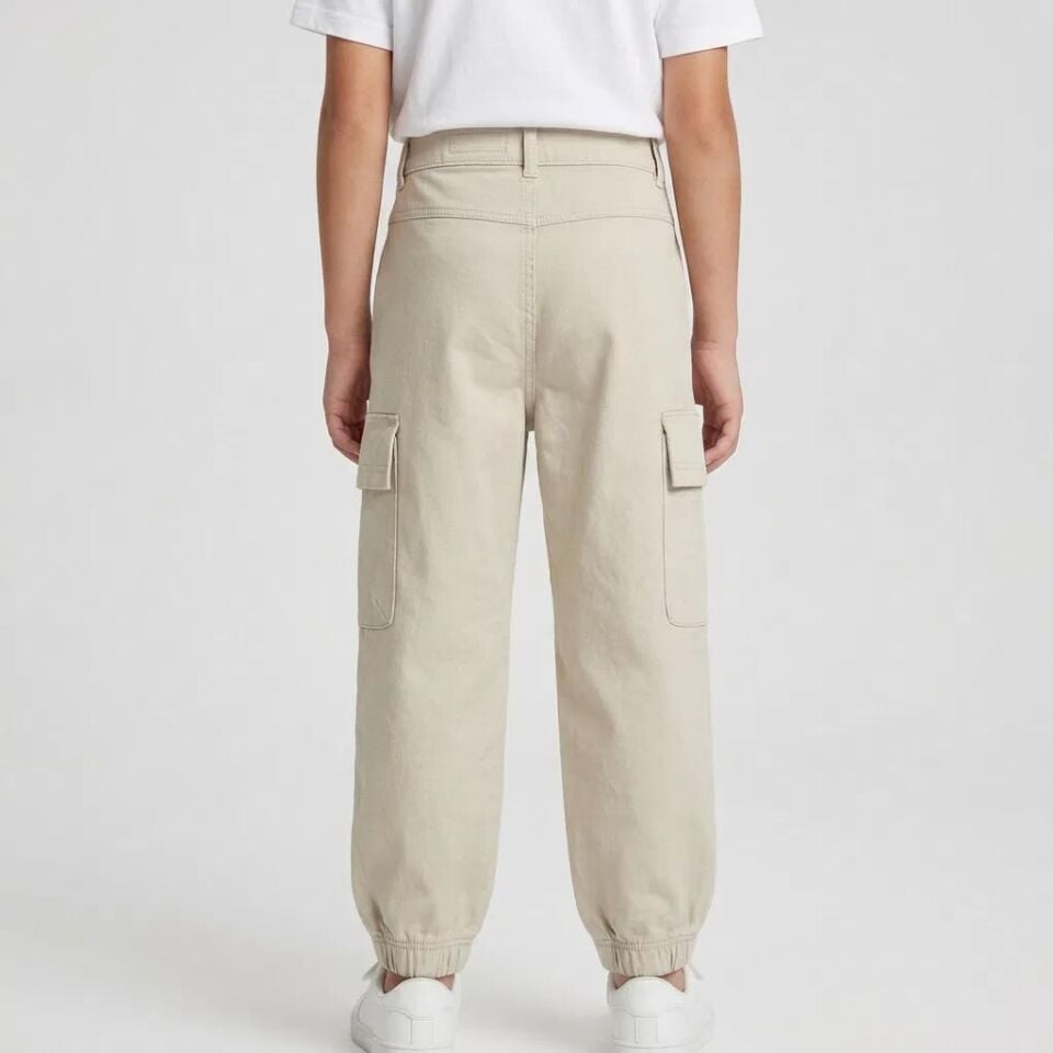 S.Kahve Kargo Cepli Canvas Pantolon