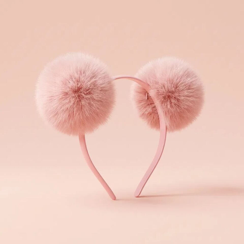 Ponpon Taç Pembe