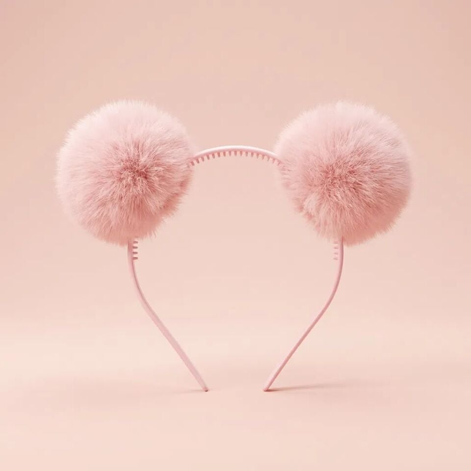 Ponpon Taç Pembe