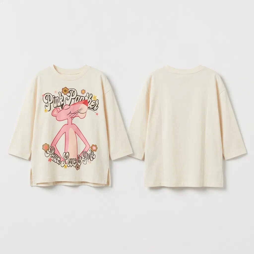 Pink Panther Uzunkol T-Shirt