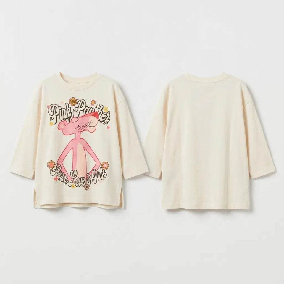 Pink Panther Uzunkol T-Shirt