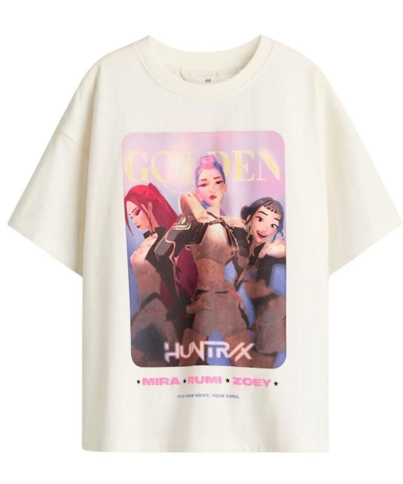 Huntrix Golden T-Shirt (Krem)