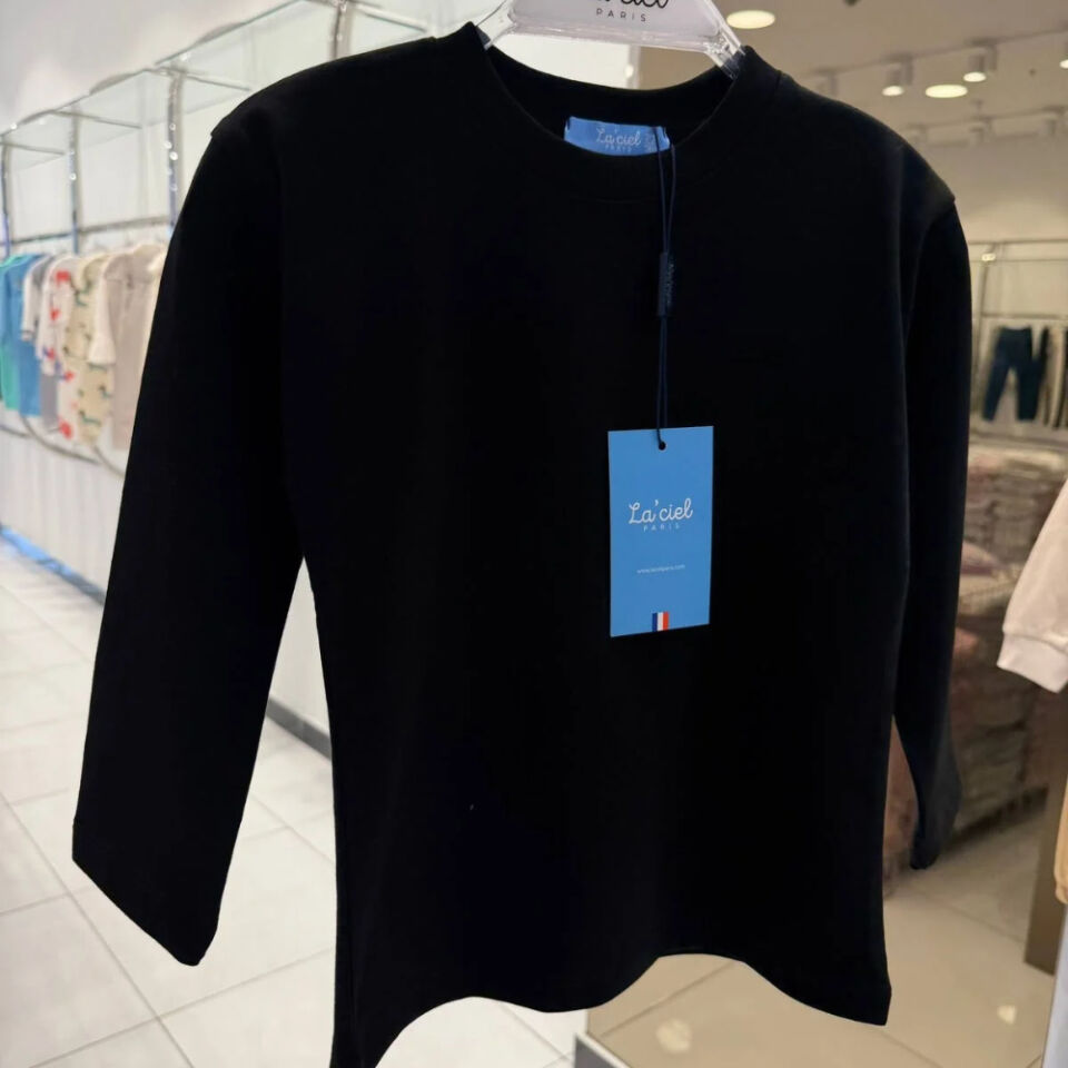 Unisex Basic Oversize Uzun Kol T-Shirt (Siyah)