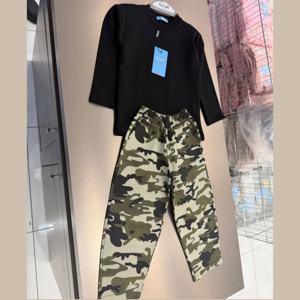 Kamuflaj Balloon Gabardin Pantolon