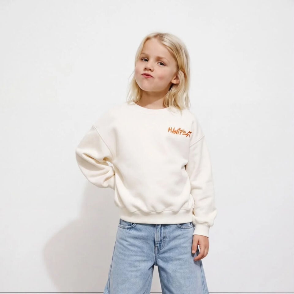 Manifest Toz Pembe Sweatshirt