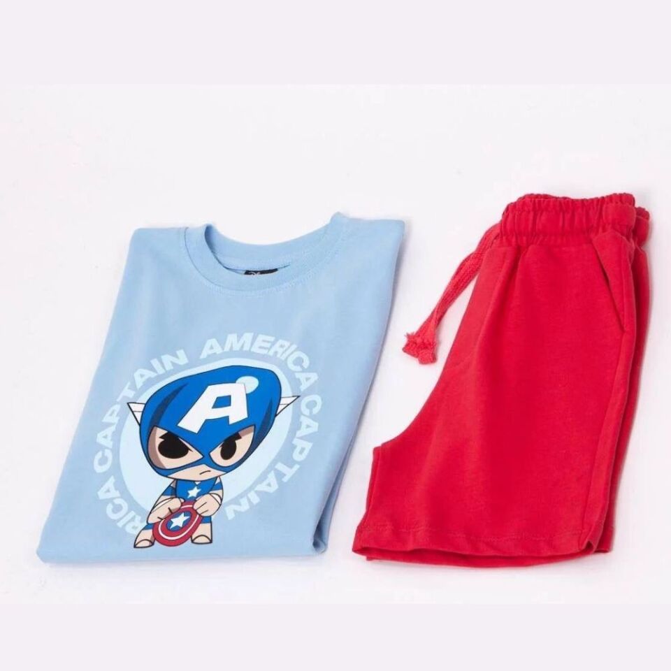 Captain America Şortlu Takım
