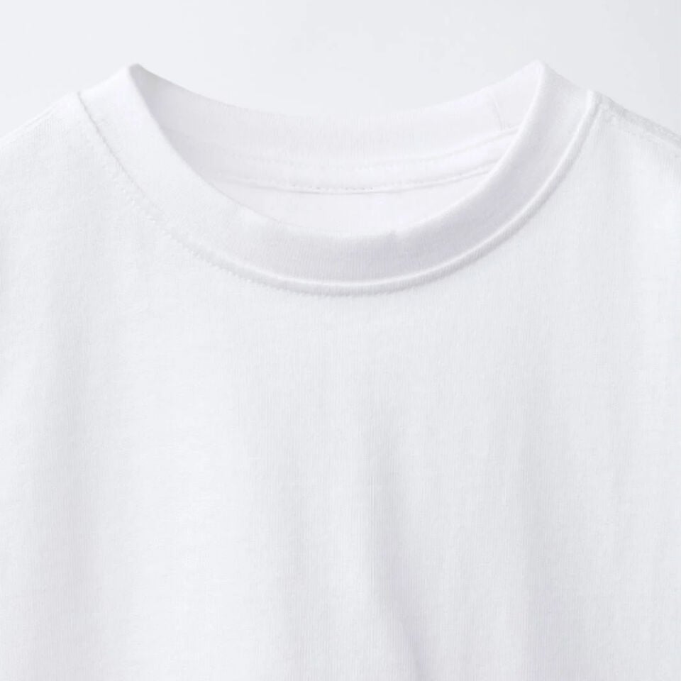 Unisex Basic Oversize Uzun Kol T-Shirt (Beyaz)
