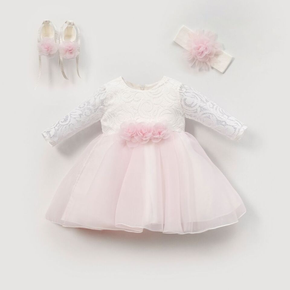 Kız Bebek Mevlit Takımı (Caroline - Açık Pembe)