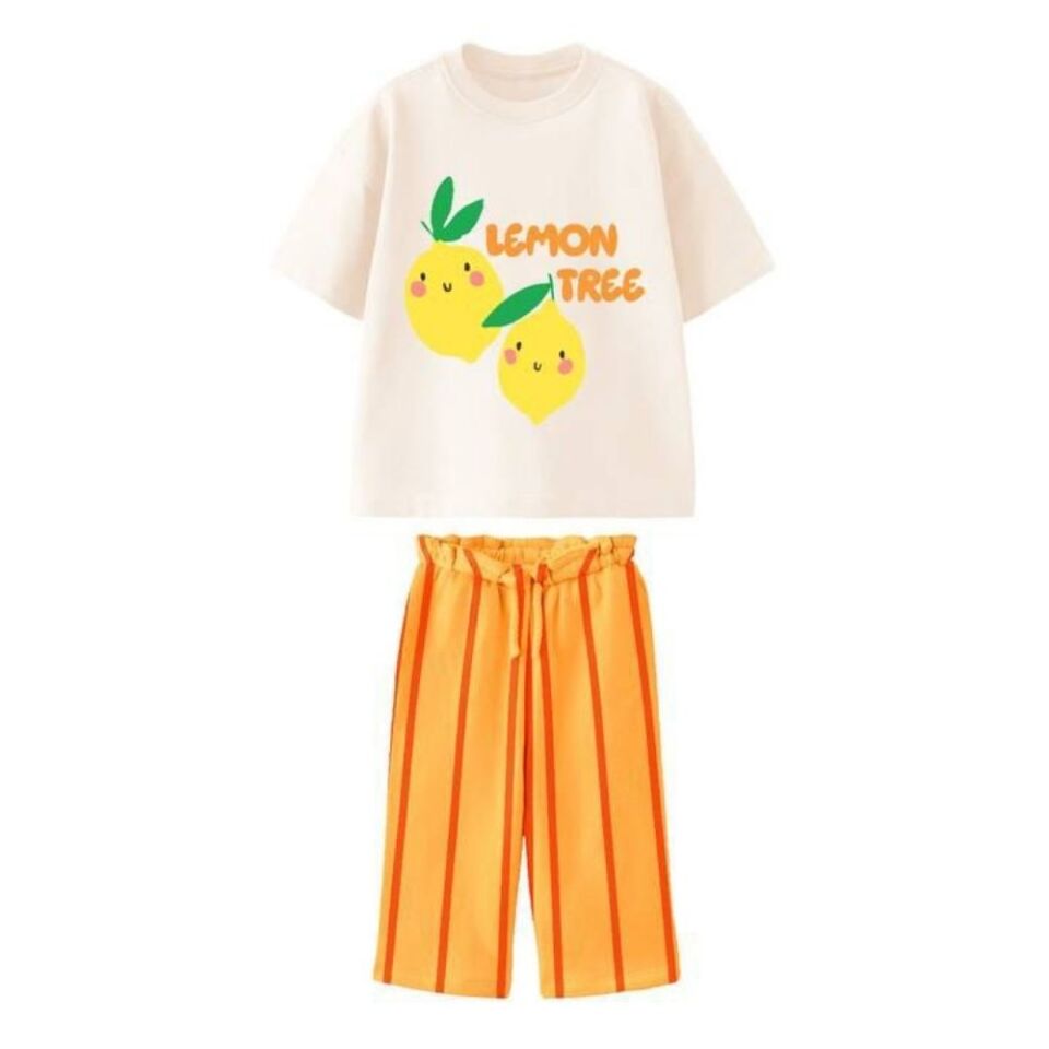 Lemon Tree Baskılı Altı Müslin Eşofman Takım