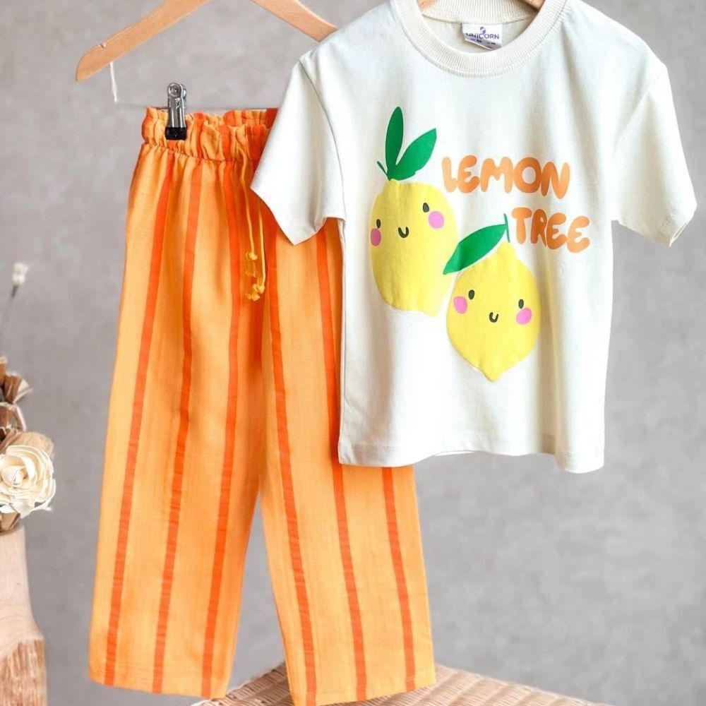 Lemon Tree Baskılı Altı Müslin Eşofman Takım