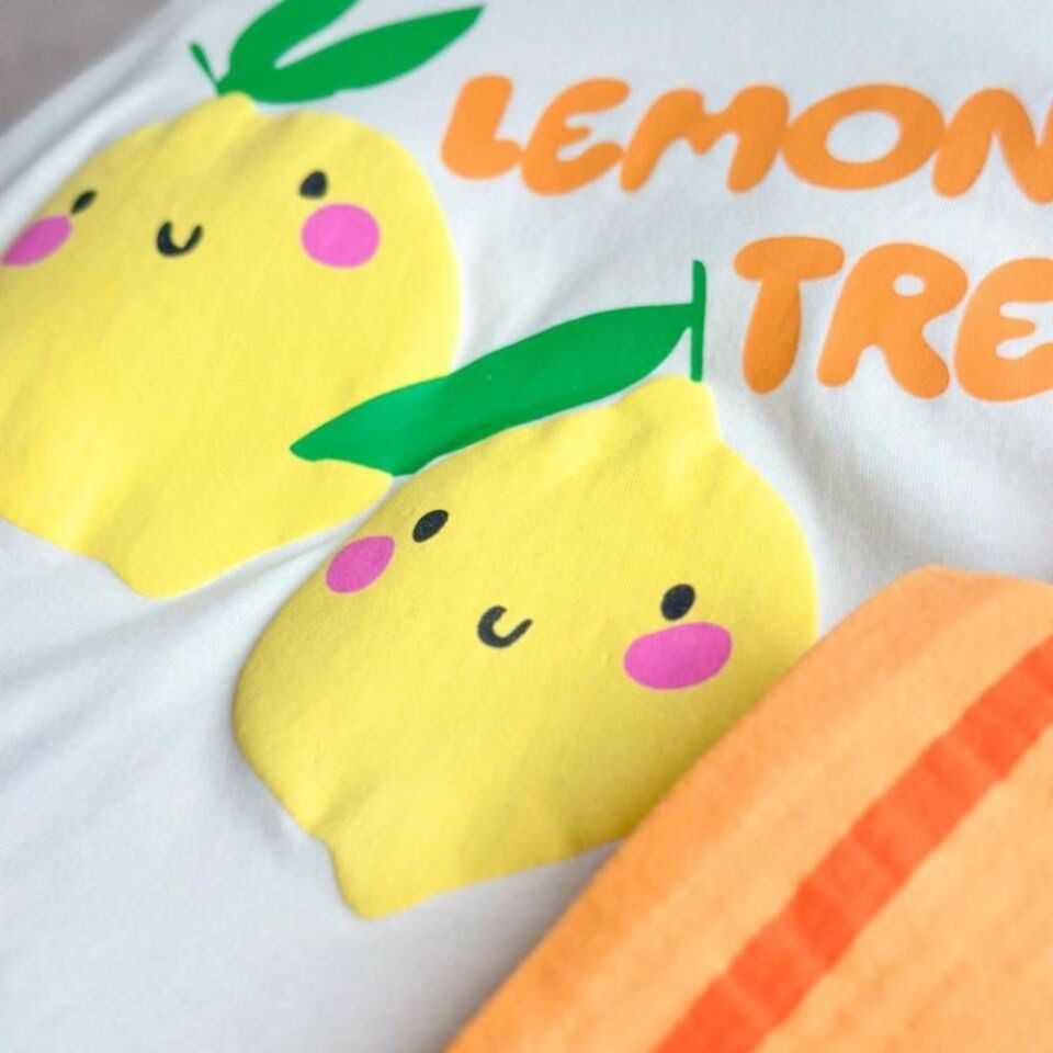 Lemon Tree Baskılı Altı Müslin Eşofman Takım