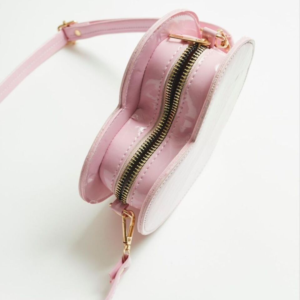 Kız Çocuk Kalp Çanta (Pembe)