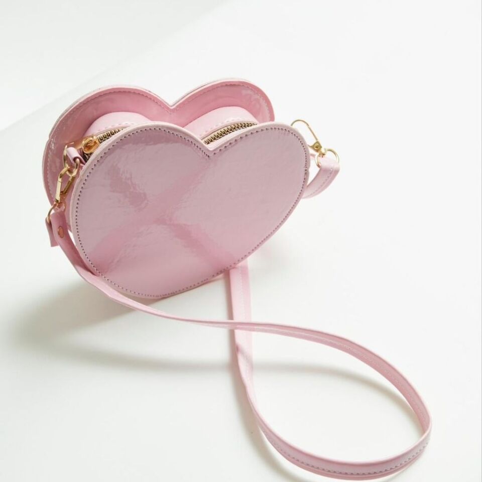 Kız Çocuk Kalp Çanta (Pembe)