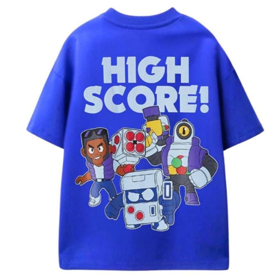 Brawl Stars High Score T-Shirt (Mavi)