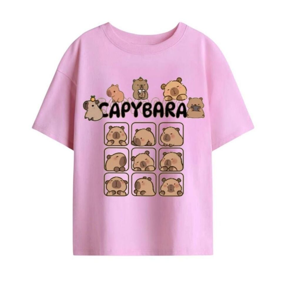 Capybara T-Shirt (Pembe)