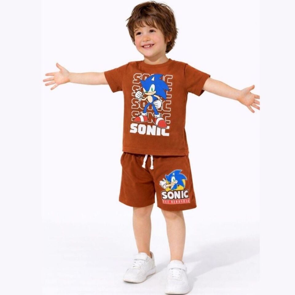 Sonic Şortlu Takım (Kahverengi)