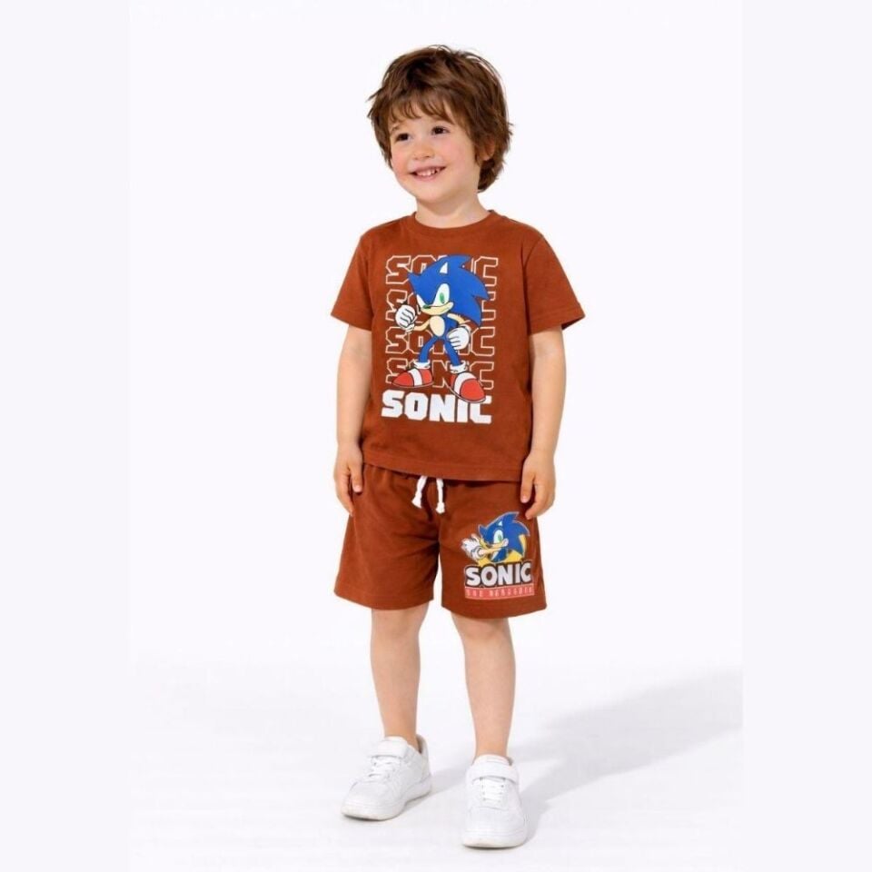 Sonic Şortlu Takım (Kahverengi)