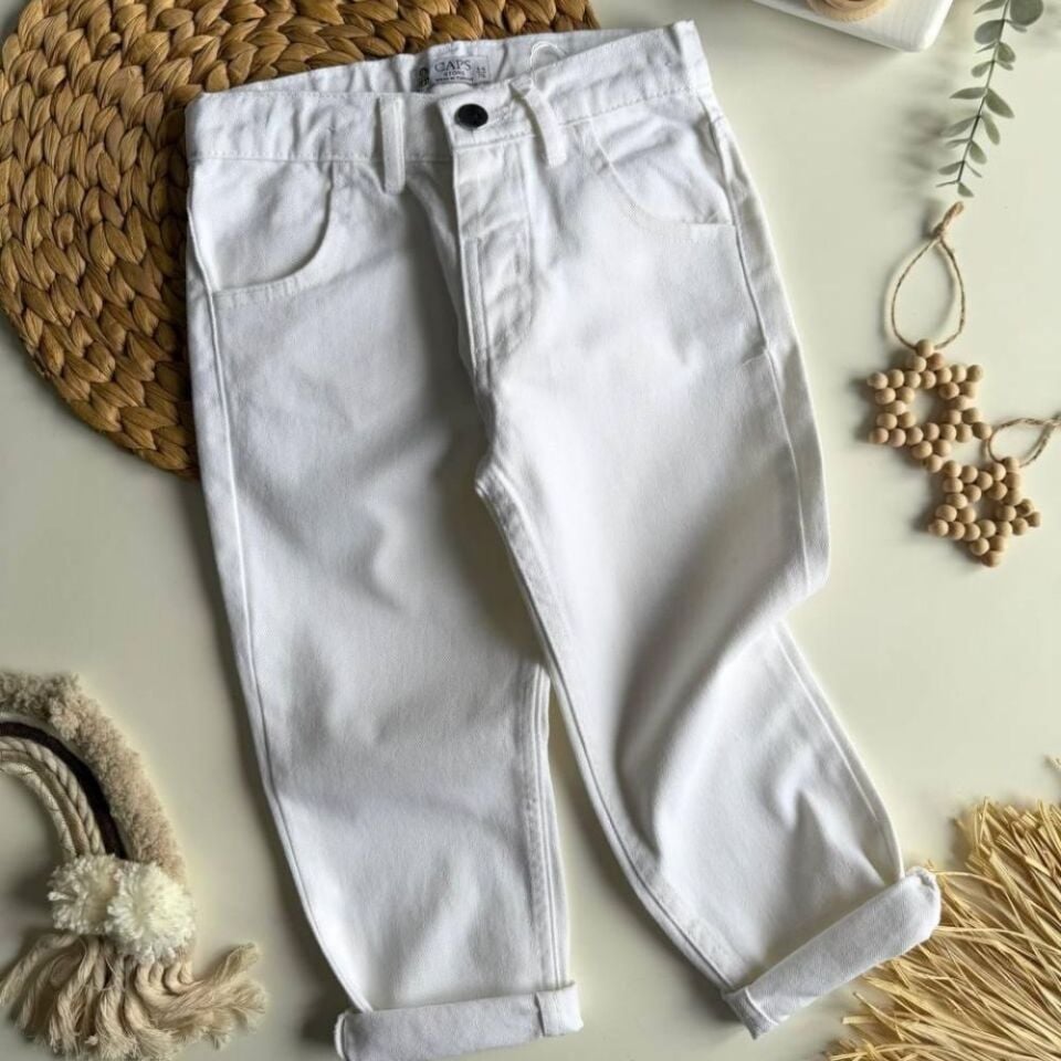 Beyaz Jean Denim (Unisex)