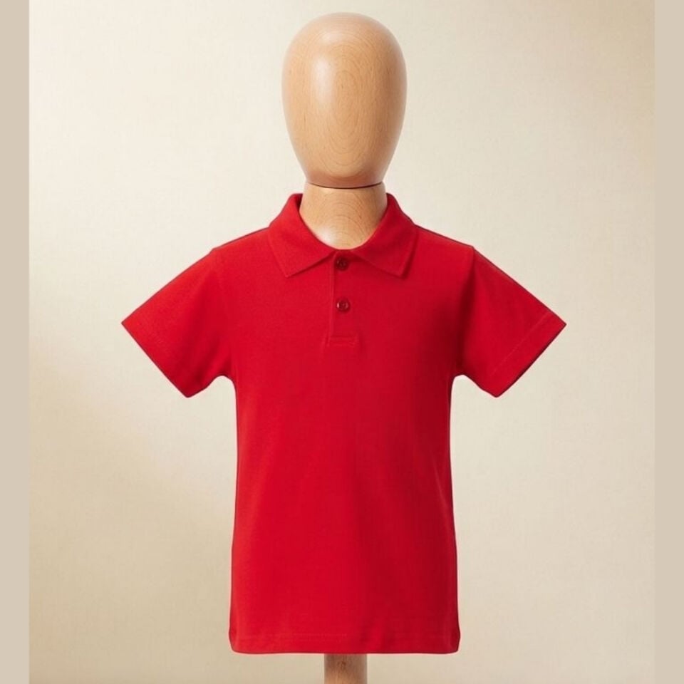 Polo Yaka T-Shirt (Kırmızı)