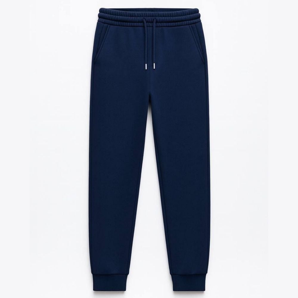 Unisex 3 İplik Şardonsuz Jogger (Lacivert)